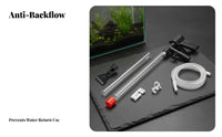 Debris Suction Tool Long Outlet Hose Reach Deep Corners for Glass Tanks