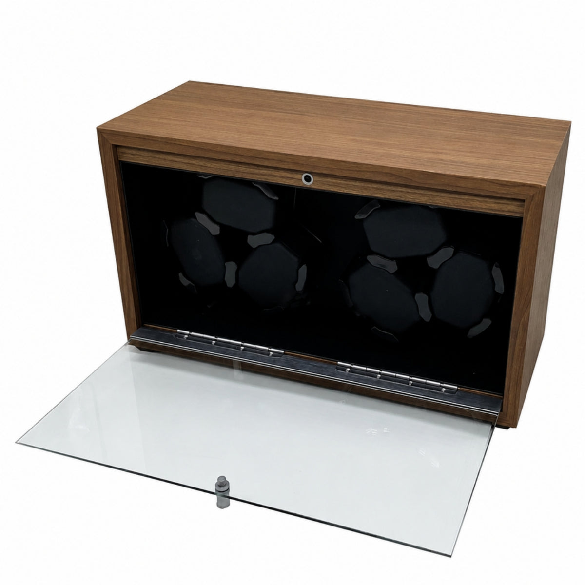 Automatic Watch Winder with LED Light 6-Slot Watch Winder Cabinet Silent Timepiece Low-Noise for Bedroom