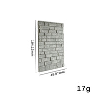 Textured Miniature Brick Wall Realistic Miniature Wall Panel Small Dollhouse Wainscoting Panel Rectangular for Hobbyists, Crafters, Diorama