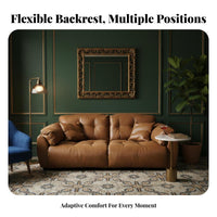 CumulusShaped Couch Retro aesthetic Lowoutline Cumulus Couch Plush Comfort Sofa for Homeowners, Apartment Dwellers, Small Spaces, Bedroom
