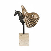 Horse Head Sculpture Luxury Style Horse Head Statue Modern Design Table Ornament for Entryway, Living Room, Study