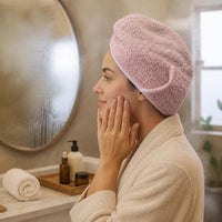 Upgraded Coral Fleece Hair Drying Cap - Super Absorbent Quick Dry Turban