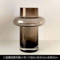态生活 ins奶油风陶瓷花瓶摆件客厅电视柜样板间高颜值玻璃装饰品