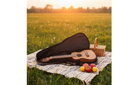 Preamp 24 Inch Ukulele Pickup System Tone Controls Ukulele Built-in Tuner String Instrument Polished Fretboard for Beginners, Students, Performance, Practice