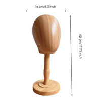 Hairpiece Holder Stand with Wooden Base Profesional Mannequin Head Stand Compact