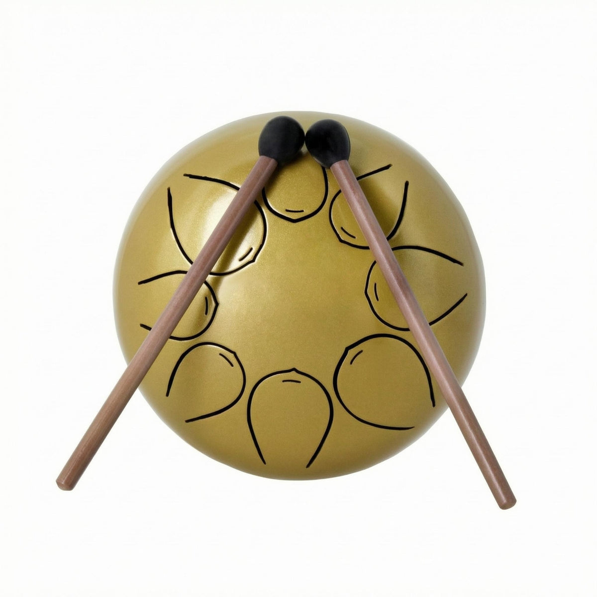 Steel Percussion Drum Beaters Included Percussion Instrument Decorative Cutout Patterns