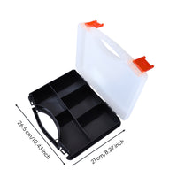 Electronic Parts Organizer Box PP Divider Box Portable Handle Screw Storage Case for Garage
