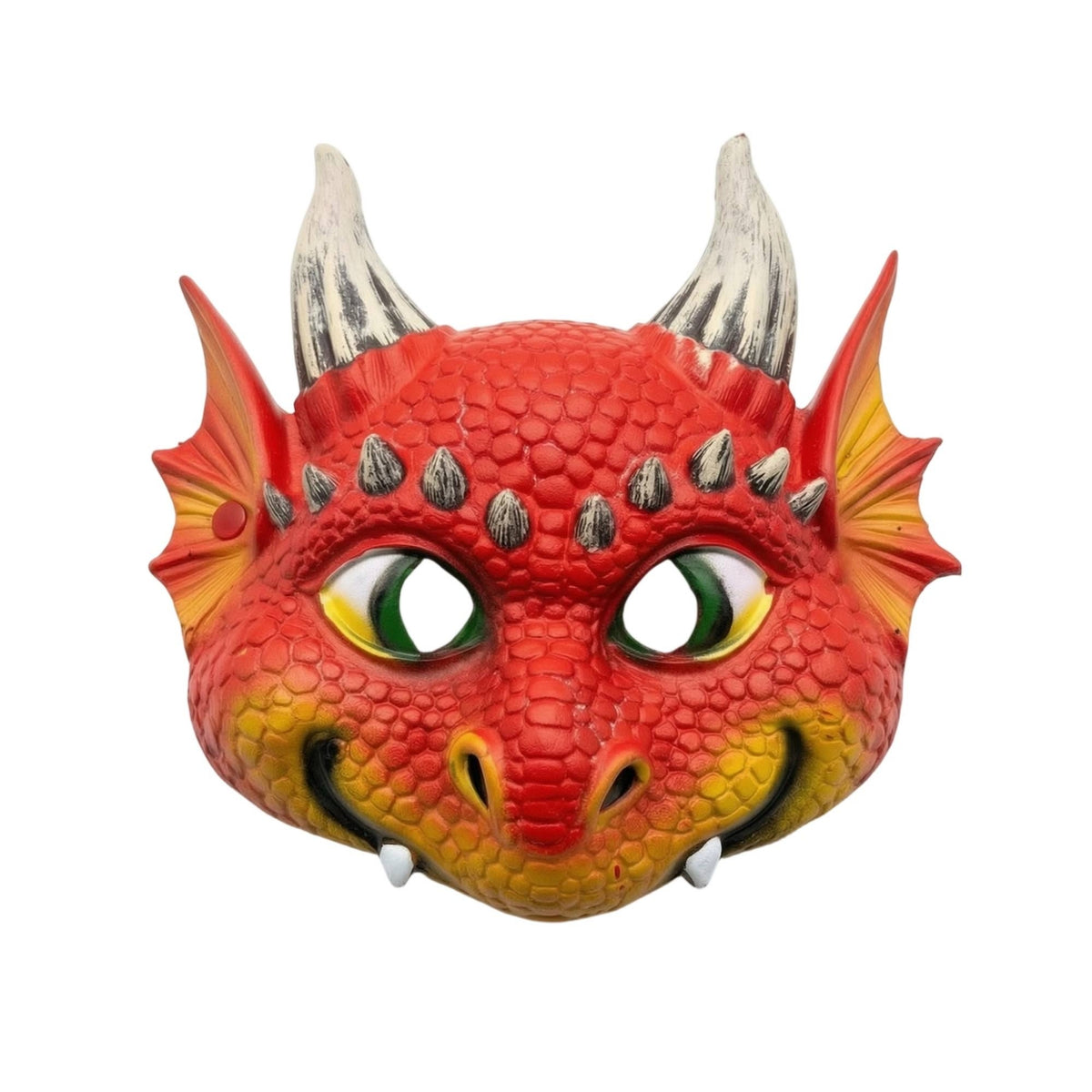 Dragon Mask Lightweight Dragon Mask with Horns Realistic Soft for Cosplayers, Cosplay, Costume Parties