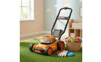 Four Wheels Spray Mist Mower Toy Control Knob Push Lawn Mower Toy for Children