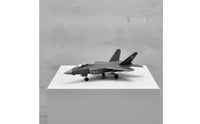 Fighter Jet Model Desktop Aircraft Model with Landing Gear Gray Plane for Office