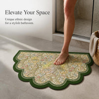 Diatomaceous Earth Absorbent Bath Mat for Bathroom and Toilet, Non-Slip Quick Dry Floor Mat