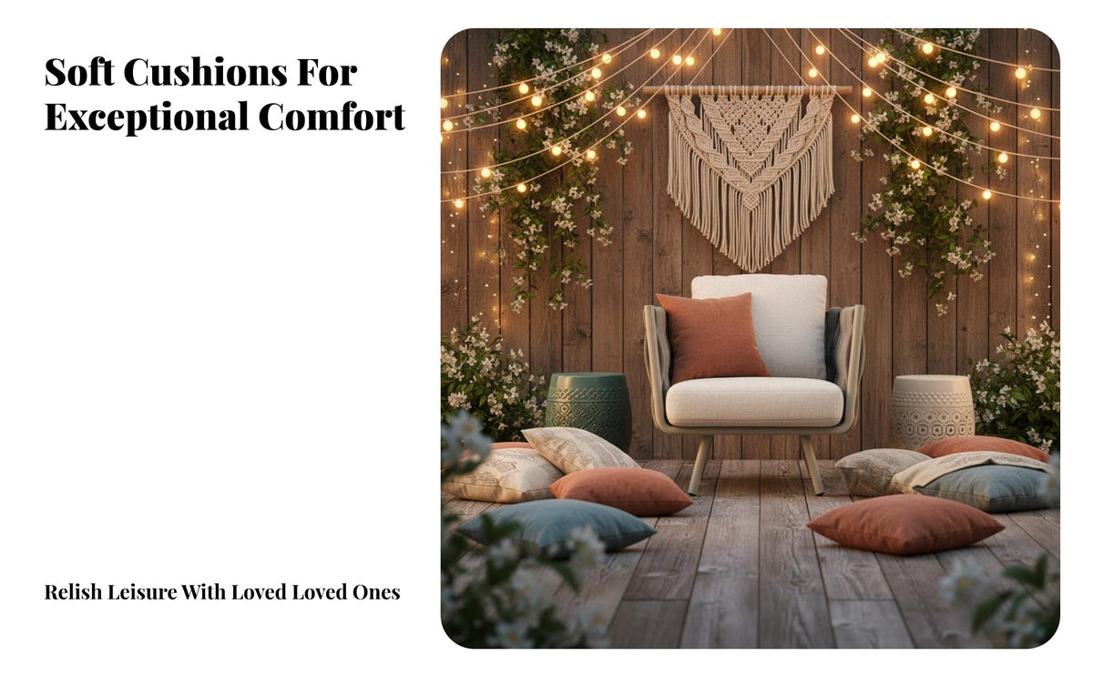Woven Rope Armchair Weather-Resistant Woven Rope Seating Set Includes Seat Pads Outdoor Furniture for Residents, Adults, Courtyard, Balcony, Deck