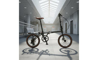 Folding Bike Lightweight 7-Speed Bike High-Carbon Steel Frame for Commuters