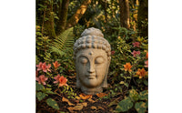 Buddhist Statue Carved Buddha Statue Outdoor Meditation Sculpture for Courtyard Styling