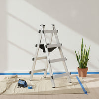 Stepladder Ladder Anti-Slip Double-Sided Ladder Stable Step Stool for Homeowners, Painters, Home Repairs, Garage, Closet