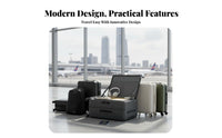 Expandable Design Front-Opening Trolley TSA-Approved Lock Frontentry hand luggage casters Suitcase Adjustable Handle for voyagers, Business Professionals, escapeers, escape, Boarding, Airport, short trip