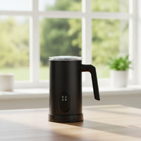 400W Electric Milk Frother Non-Stick Milk Frother with Handle 4-in-1 Automatic Foam Maker Single-Touch for Coffee Lovers, Baristas, Home Cafe