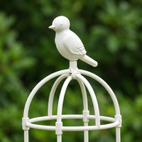 Garden Trellis for Plant Support and Climbing Vines, Arched Top Garden Obelisk in Coated Steel, Clematis Support for Potted Plants, Decoration