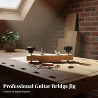 Long-Lasting Construction Guitar Bridge Clamp Wear-Resistant Acoustic Guitar Bridge Repair Jig Easy To Use for Guitarists, Workshop