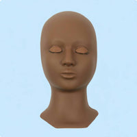 Eyelid Pair Eyelash Extension Training Head Neck Base Eyelash Extension Mannequin Head Reusable