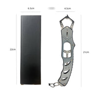 Stainless Steel Clamps Aquatic Lip Gripper Aluminum Alloy Handle Aquatic Jaw Holder Ergonomic Grip Fishing Grabber Lightweight for Anglers, Fishermen