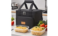 Insulated lunch Bag Oxford Cloth Soft-Sidedlunch  Bag Front Ziplunch  Container Carrier for Camping