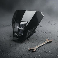 Menacing Face Headlight Waterproof Motocross Front Light Assembly Aggressive Styling Vehicle Lighting for Night Riding