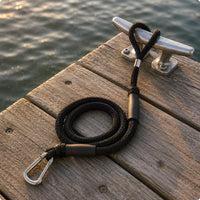 Guard Sleeves Bungee Dock Line Coiled Bungee Mooring Rope Shock Absorbing Stretch Dock Line Stretchy