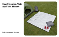 Aluminum Foil Camping Outdoor Mat, Waterproof Moisture-Resistant Ground Pad, Foldable Sleeping Beach Blanket, Easy to Clean