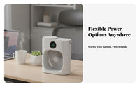 Portable Air Chiller Misting Function Mini Air Conditioner Fan 3 Speeds Desktop Cooling Fan for Students, Office Workers, Bedroom, Dorm Room