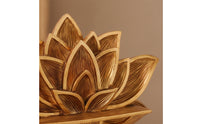 Lotus Flower Wall Shelf Gold Lotus Flower Shelf Floating for Bedroom