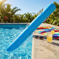 Grip Handles Inflatable Swimming Buoy Bar Rounded Ends PVC Swim Buoy Bar Printed Markings Inflatable Swimming Aid Glossy