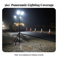 Power-Storing Illuminating Task Complete Panoramic Lighting Degree Lighting Adjustable Tripod Floodlight Sturdy Portable Emergency Light