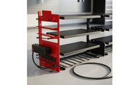 Metal Wall-Mounted Tool Organizer Space-Saving Power Tool Organizer Large Capacity Drill Holder Rack Stable for DIYers, Garage