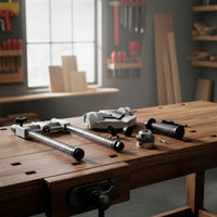 Precision Drill Stand with Guide Columns Straight Drill Press Stand Metal Vertical Drilling Guide Versatile for Workshop