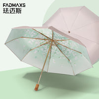珐迈斯双层太阳伞防晒防紫外线折叠雨伞晴雨两用伞遮阳伞女UPF50+