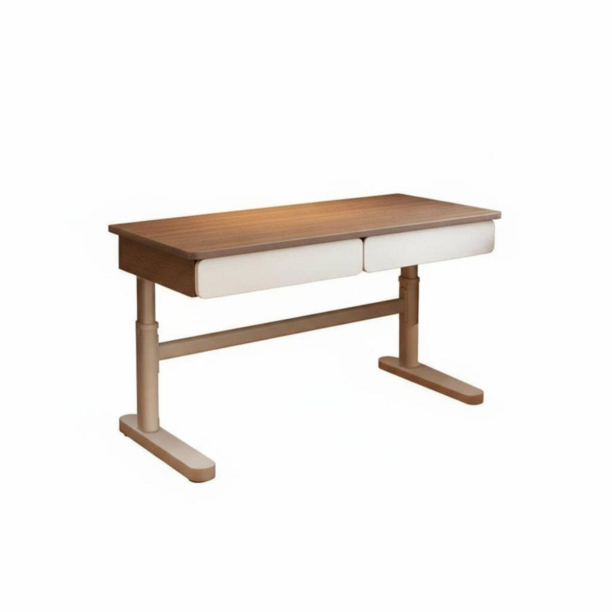 Minimalist and design Hand-Crank Adjustable Desk Ergonomic Design Crank-Adjustable Desk Telescopic Legs Study Table Safe Rounded Corners for Children, Students, Office Workers, Bedroom, Workspace