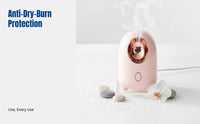 Facial Steamer, Nano Mist Hydration Device, Home Steam, Deep Moisturizing, Hot Mist, Pore Care