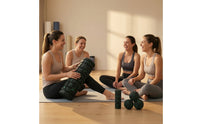 4 Pieces Foam Roller Kit Deep Tissue Fitness Equipment Portable for Yogis