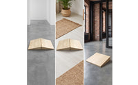 2 Pieces Slanted Slant Board with Split Center Angled Wooden Slant Board Slim-Line Calf Stretcher Premium for Athletes, Yogis, Home Gym, Rehabilitation, Mind-Body Discipline Studio