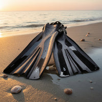 Openrear-Adjustable Fins with Adjustable Strap Easy-to-Adjust Long Fins Lightweight for Swimmers, Diving