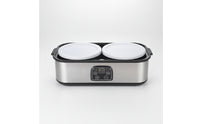 Stainless Steel Yogurt Maker with Glass Jars Compact Countertop Yogurt Maker Digital Appliance Homemade for Families, Kitchen, Meal Prep