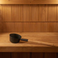 Sauna Bucket with Ladle Aluminum Sauna Bucket Seguro Recipiente for Homeowners