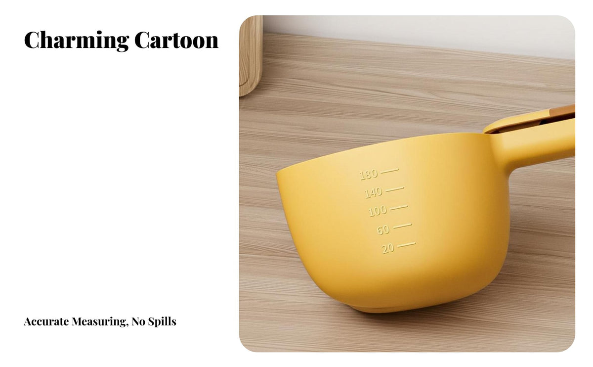 Bag Fastener Rice Ladle Creative Design Multifunctional Grain Ladle Cat Shaped Measuring Spoon Easy to Clean Kitchen Utensil