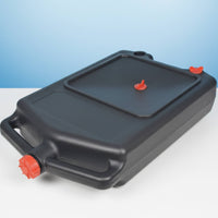 8L Oil Change Pan Construction Portable Waste Oil Container Easy Maneuverability Automotive Tool for DIY Mechanics, Workshop