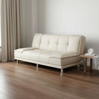Folding Sleeper Sofa Scratch Resistant Modern Convertible Futon Waterproof Armless Futon Sofa for Small Areas, Bedroom