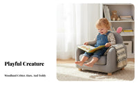 Child-Friendly Design Creature Character Chair Soft and Comfy creatureShaped Floor Chair Supportive Back Toddler Armchair Sturdy Construction for Toddlers, Parents, Reading Corner, Playroom, Living Room, Relaxation Time