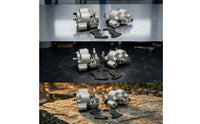 Compact Brake Caliper with Mounting Plate Motorcycle Brake Caliper Precision Hardware Long-Lasting for Garage Maintenance