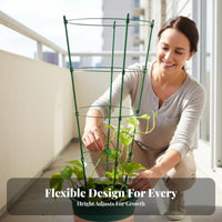 Extendable Design Stackable Stake Set Indoor & Outdoor Use Plant Trellis Adjustable Shape climbing framework DIY Assembly for Houseplant Owners, Gardeners, property owners, Balcony, Garden, Patio