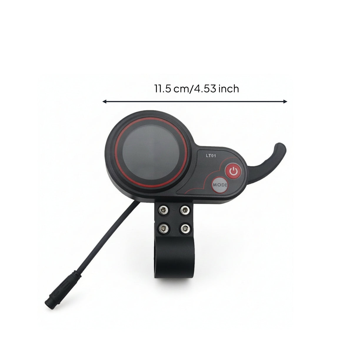 Easy to Install Scooter Display with Thumb Throttle Compatible Electric Scooter Control Display Sturdy Controller Compact for Handlebar Mounting